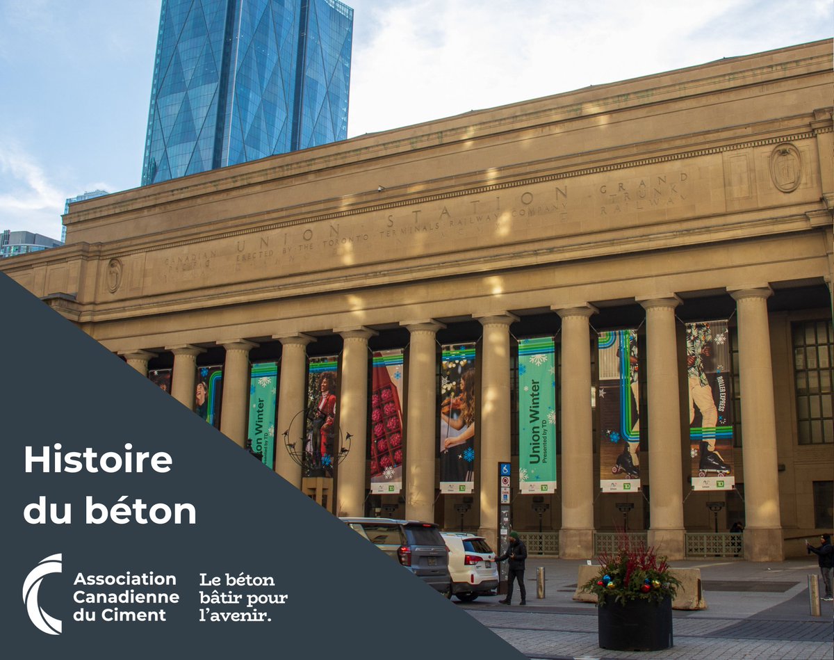 CimentCanada's tweet photo. Chacune des 22 colonnes en pierre calcaire de Bedford situées devant le bâtiment pèse 75 tonnes et mesure 40 pieds. https://t.co/kydjDzotzw