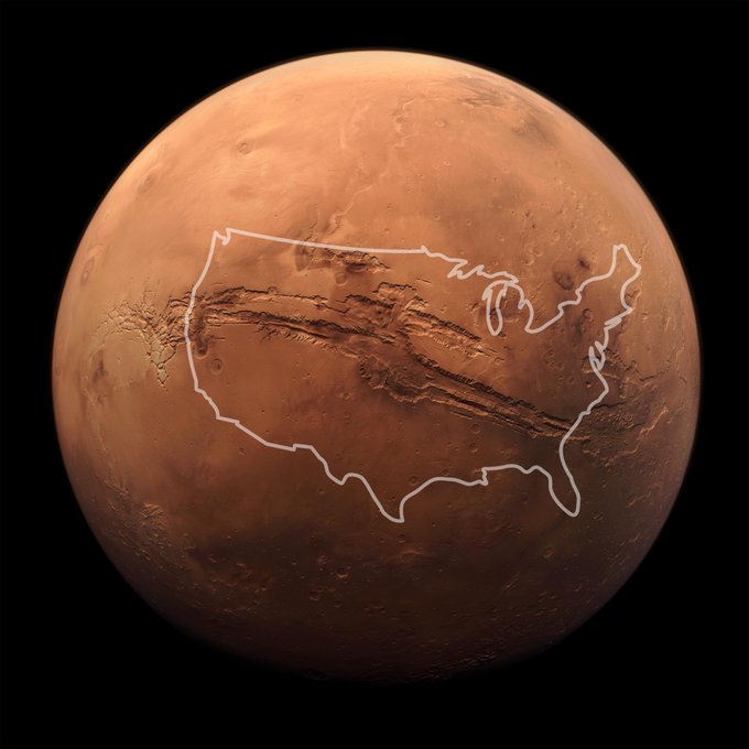 The Grand Canyon of Mars
NASA