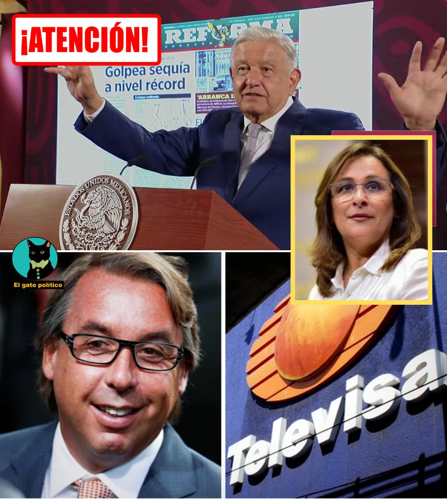 elgatopolitico_'s tweet photo. 🔴🔴Atención.
El presidente revela que la Televisora que extorsionó a Rocío Nahle para que le dé 200 millones de pesos es TELEVISA. Repito: Televisa extorsionó a @rocionahle porque querían que le den 200 mdp de chayote:

"Es como lo que decía yo ayer y me faltó y aprovecho de una vez para decirlo. Porque le pedían 200 millones a Rocío Nahle en Televisa, porque tenían un paquete de información sobre la refinería y como no les dio los 200 millones se le fueron con todo y hay constancia de lo que estoy diciendo, antes de la elección. Incluso llegaron a crear un ambiente de que se iba a perder Veracruz", reveló el presidente. 
#Mañanera #ConferenciaPresidente