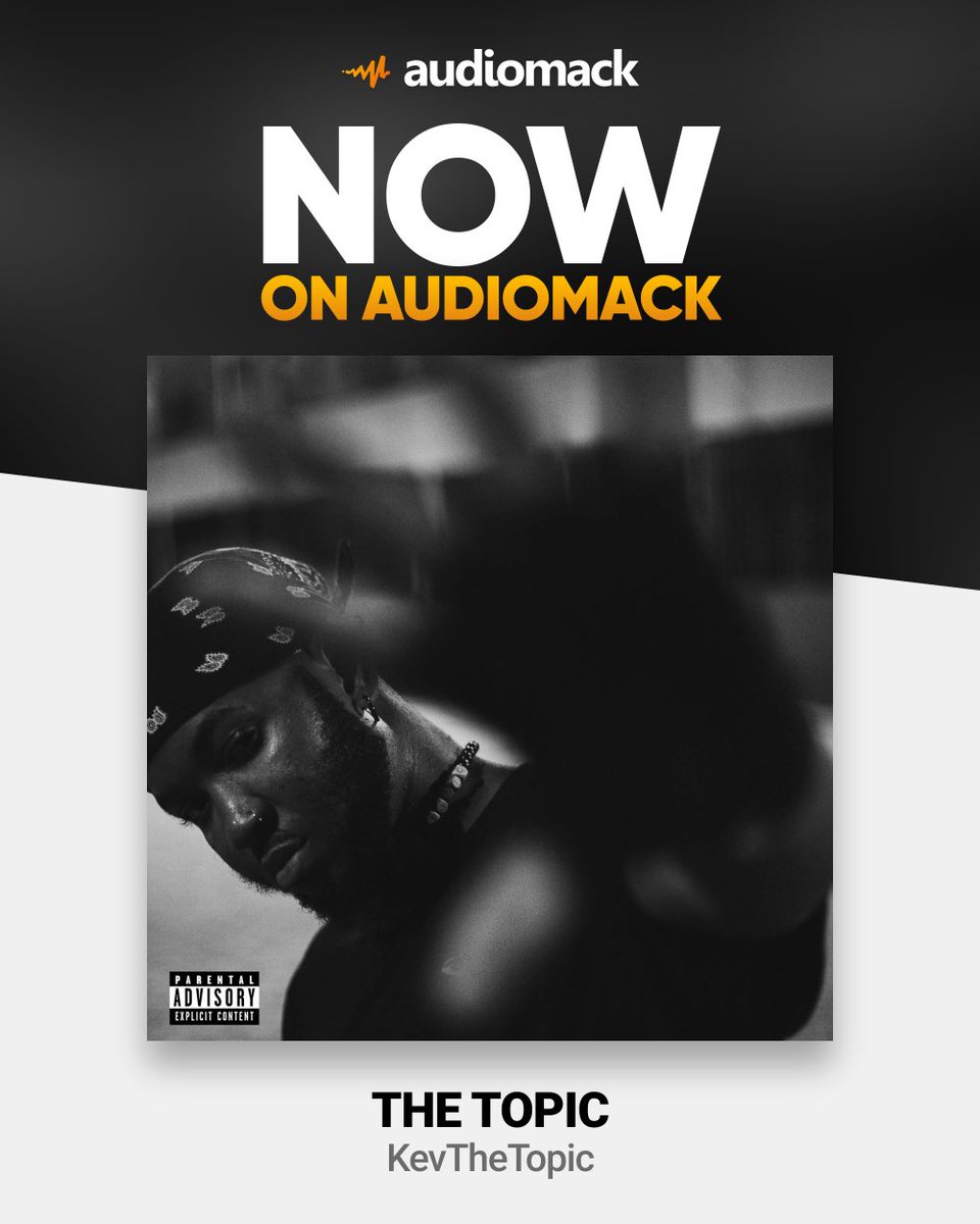 KevTheTopic's tweet photo. You can now listen on @audiomack 
https://t.co/Dm1ADlw2uU #TheTopic https://t.co/kSSHrVSu5c