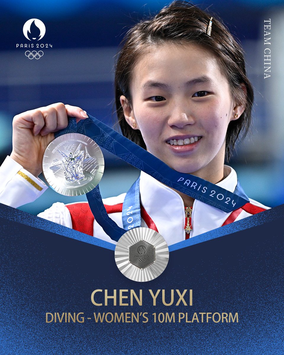 OlympicsCN's tweet photo. They made the water forget to splash again!🌊 #Diving
In Women's 10m Platform at #Paris2024, Quan Hongchan won the 22nd gold for #TeamChina! 🙌🇨🇳
She and silver medalist Chen Yuxi dominated the competition with their incredible performances! Congrats to both! 🥇🥈 #Olympics https://t.co/Wn3CNPFGQA