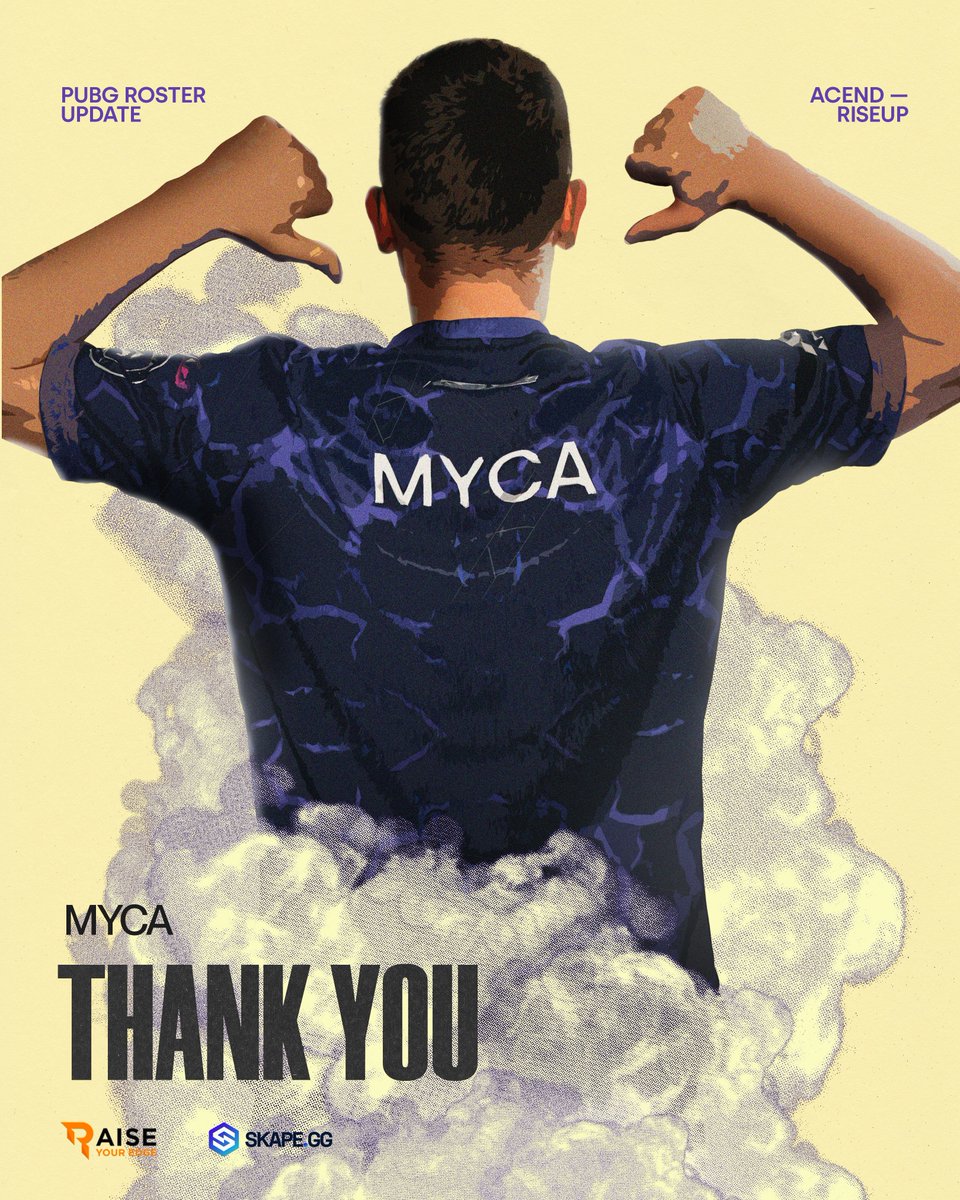 An update on our PUBG roster. <a href="/OhMycaLUL/">Myca</a> has been released from the squad and is now a free agent. Tim has been an integral part of Acend PUBG for the last two years as we have dominated the DACH region and made many deep runs in EMEA and international tournaments. We wish him