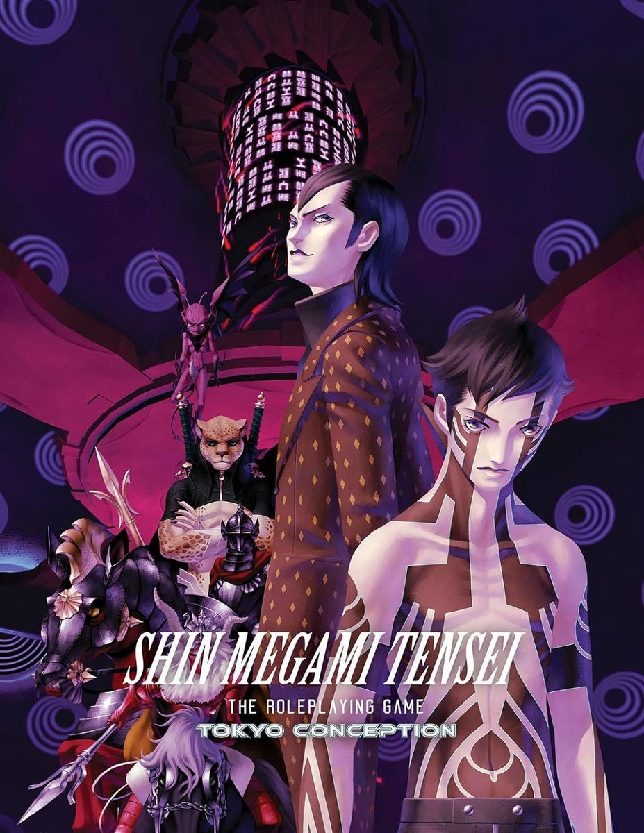Wario64's tweet photo. Shin Megami Tensei - The Roleplaying Game: Tokyo Conception hardcover book up for preorder on Amazon ($49.29) https://t.co/Lg5IOuxOj6 #ad 

"Shin Megami Tensei - The Roleplaying Game: Tokyo Conception is a deep yet accessible TTRPG for 3-5 players + 1 GM" https://t.co/Uas61yWC3X