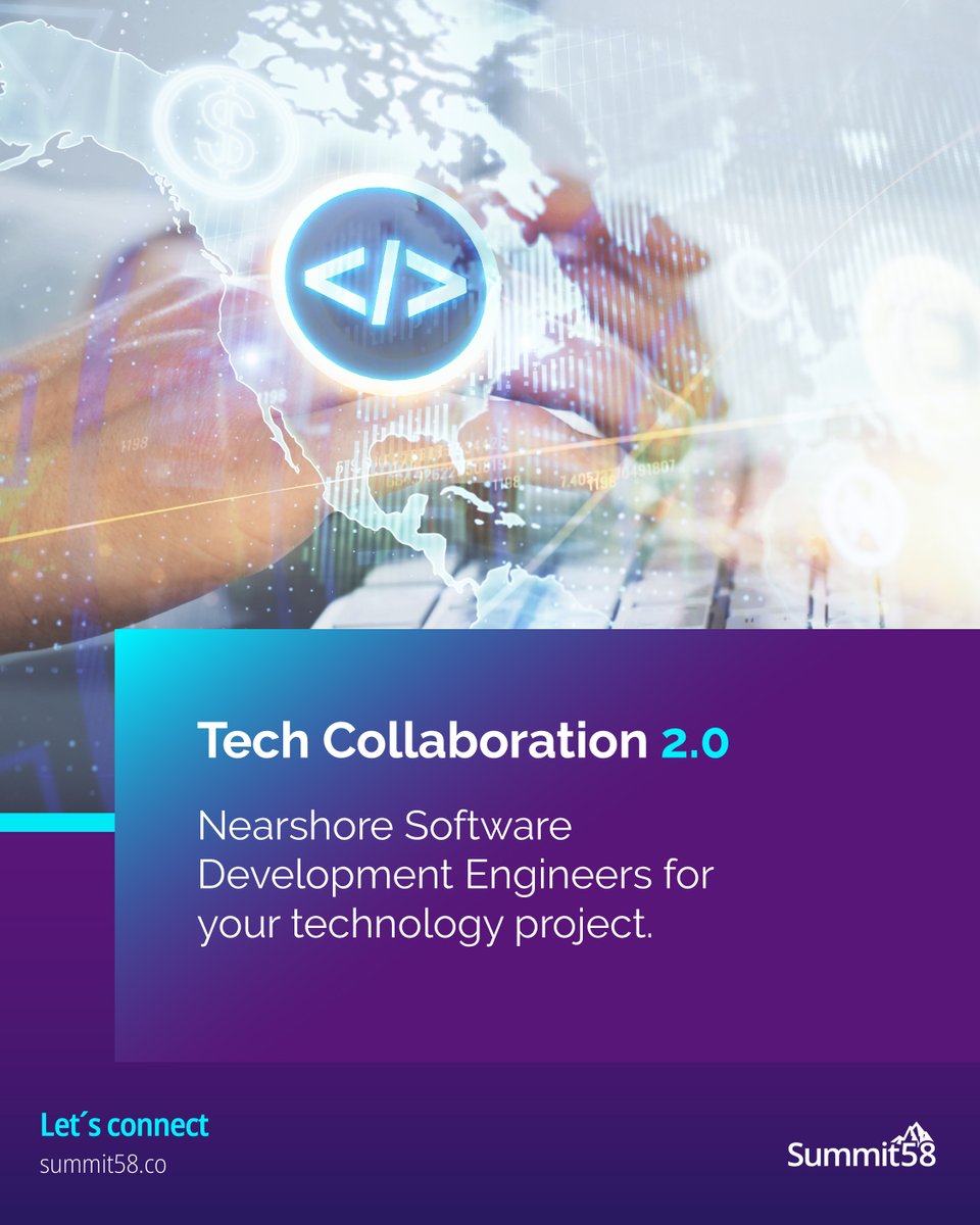 Complete your technology project and get to market before your competitors.​
- Modernize your legacy​
- Innovate​
- Automate​
- Adapt your services to meet your customers' expectations.

Contact us
lnkd.in/gEdsfTjh
#BusinessInsights #SoftwareDevelopment #nearshoring