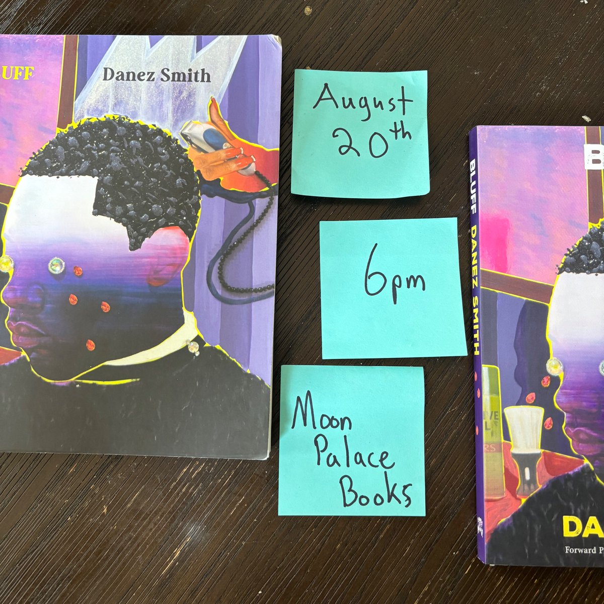 Danez (@danez_smif) on Twitter photo Come celebrate the release of BLUFF with me on the 20th at <a href="/MoonPalaceBooks/">abolish the police</a> at 6pm sharp 💜💜
moonpalacebooks.com/events/4721202… Come celebrate the release of BLUFF with me on the 20th at <a href="/MoonPalaceBooks/">abolish the police</a> at 6pm sharp 💜💜
moonpalacebooks.com/events/4721202…