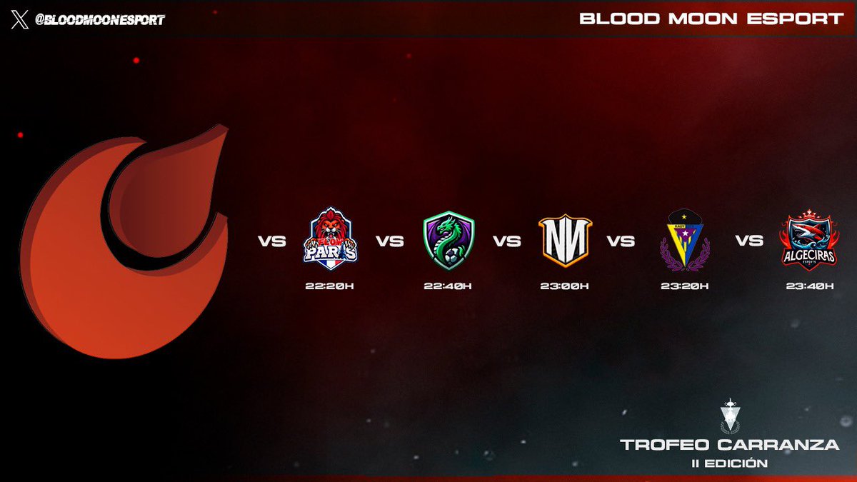 HOY DIA GRANDE, DIA DE EAFC !

🏆 Trofeo Carranza by @VPCL_ESPANA 
⏰ A partir de las 22:20h
📺twitch.tv/caamacho8

Nuestros chicos de EAFC se las ven en el torneo Clásico del verano, el Carranza .
Comenzamos en el Grupo B 

Con <a href="/caamacho8/">Camacho 🎙️</a> !! le echabamos de menos 😉