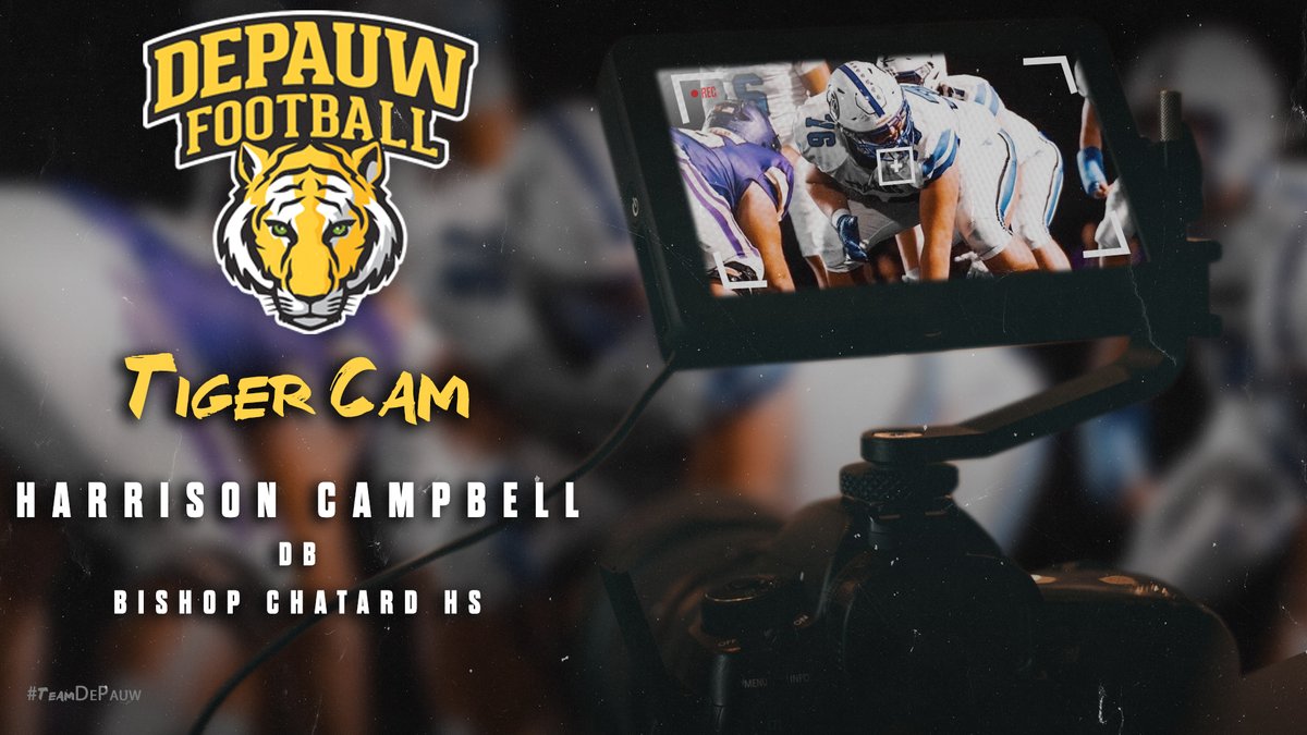 DePauw Football (@depauwtigersfb) on Twitter photo ๐ช๐ฒ๐น๐ฐ๐ผ๐บ๐ฒ ๐๐ผ ๐๐ต๐ฒ ๐๐ฎ๐๐๐น๐ฒ,
<a href="/h_campbell76/">Harrison Campbell</a>!
#TigerPride | #TeamDePauw ๐ช๐ฒ๐น๐ฐ๐ผ๐บ๐ฒ ๐๐ผ ๐๐ต๐ฒ ๐๐ฎ๐๐๐น๐ฒ,
<a href="/h_campbell76/">Harrison Campbell</a>!
#TigerPride | #TeamDePauw