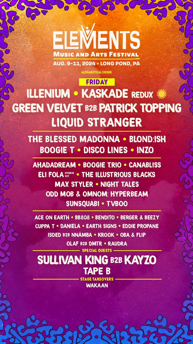raudramusic's tweet image. Elements 2024, see you this Friday at the Water Stage 💦😈 I'm on from 5pm-6pm