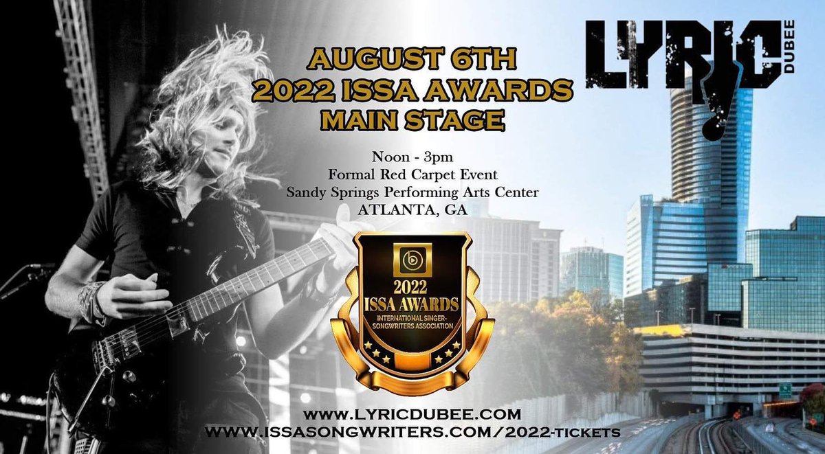 LyricDubee's tweet photo. Flashback to 2 years ago today when I was performing live at the ISSA Awards Show in Georgia https://t.co/lCt1KEBUXk