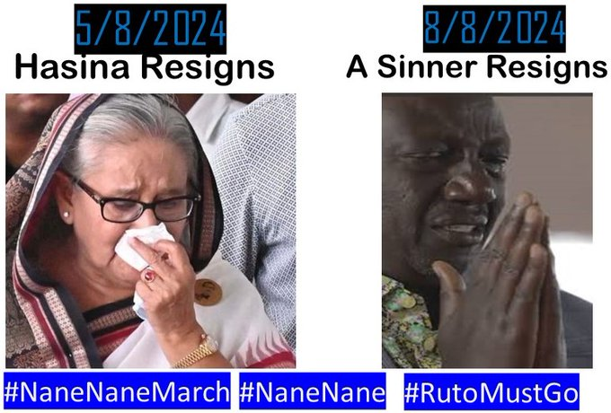 Tarehe ni nane nane 

#NaneNaneMarch 
#RutoMustGo