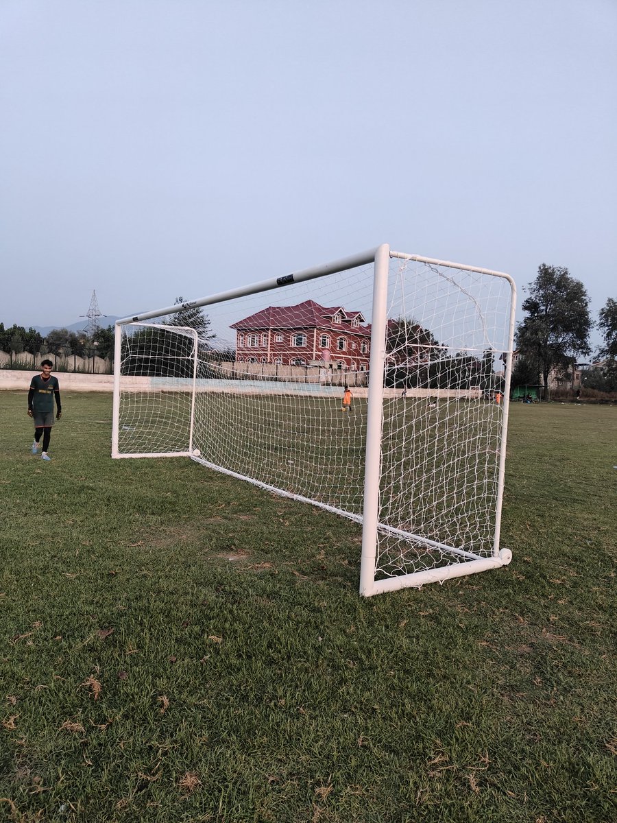ZoneDfa's tweet photo. A massive thank you to the Mr  Sarmad Hafiz  ,IAS Secretary  Youth Services and sports ,  Madam Nuzhat Gul Secretary J&amp;K Sports council,  Mr Waseem Aslam  for their generous donation of movable goalposts to the District Football Association Pampore. https://t.co/i9UQEAB48D