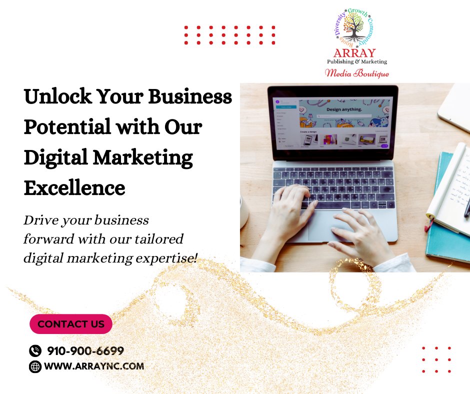 arraync's tweet photo. ARRAY Publishing &amp; Marketing can handle your digital marketing needs...plus so much more! Check out what our team can do!! 
#digital #marketing #brand strategy #podcast
#podcastmarketing #teamarray https://t.co/OEJhInMNCp