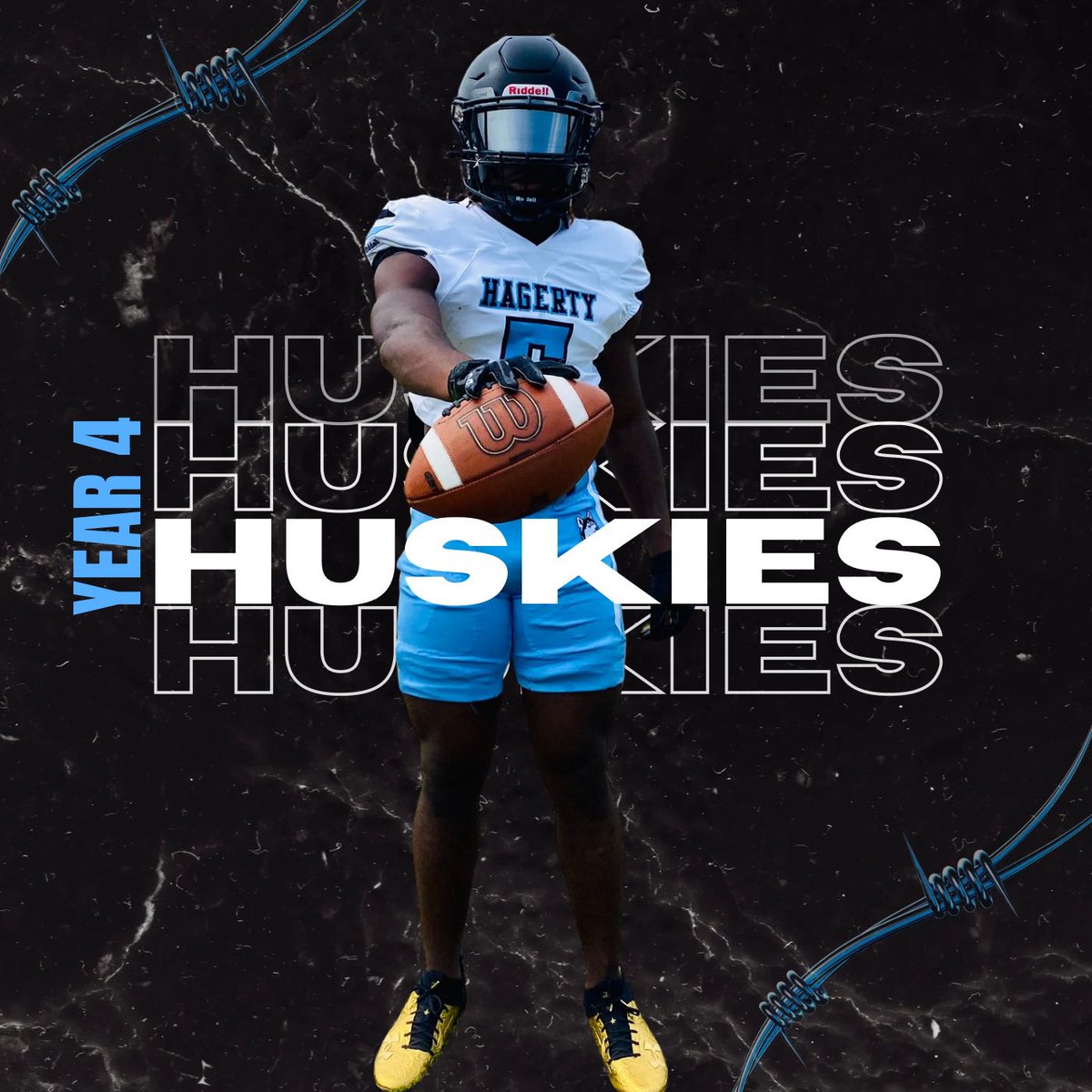 Senior Szn 🔐 4yr Varsity….One last ride with @HagertyFB🐾 One Team, One Heartbeat #wewill #plus3 #packlife