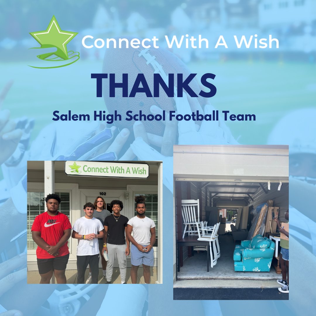CWW_VB's tweet photo. THANKS @vbsalemfootball for sending members to help CWW reorganize our storage units &amp; deliver much-needed furniture to our foster families and youth! CWW accepts donations of gently loved and new furniture, including chairs, bunk beds, platform beds, loveseats, futons and more! https://t.co/hToLoyAUYe