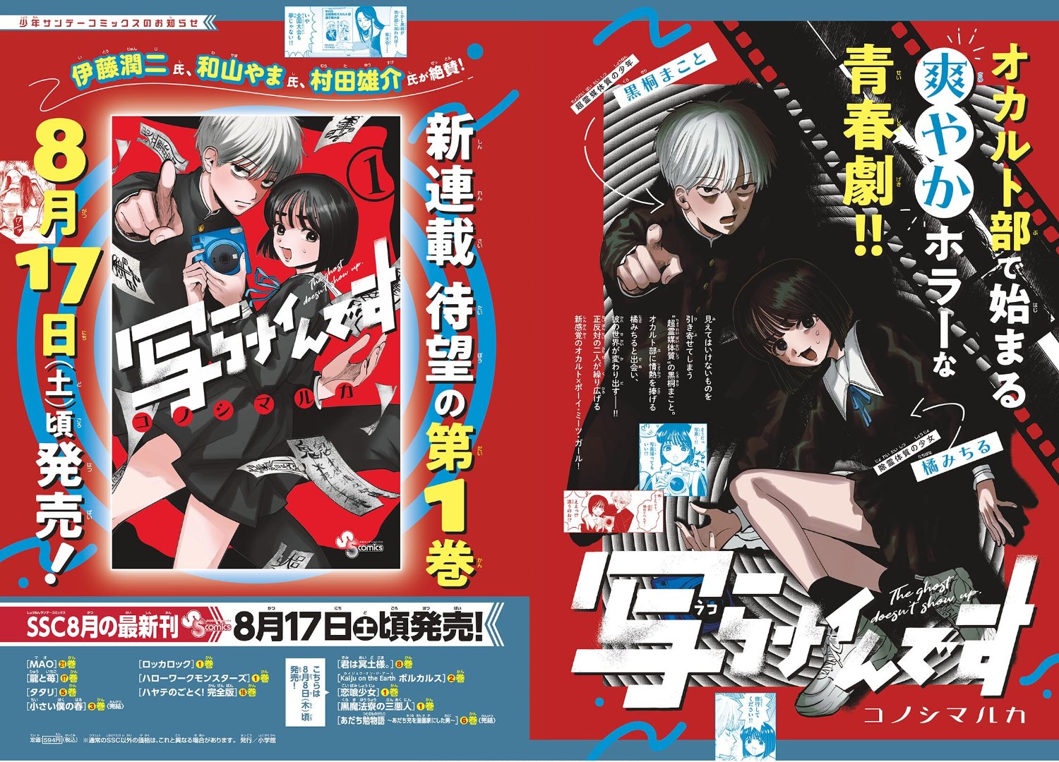 写らナイんです 1巻 2巻 シュリンク付き コンプセット 写らナイんです