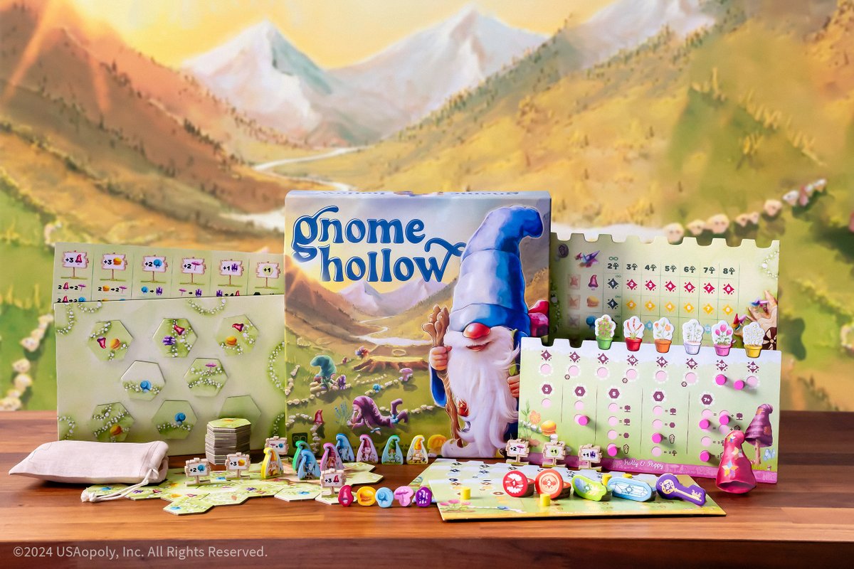 The wait is over! Our highly anticipated cozy tile-laying game, Gnome Hollow, is hitting retail!

So get ready to harvest mushrooms, collect wildflowers, and stock up on treasures 🍄

AVAILABLE NOW! rebrand.ly/GnomeHollowDTC