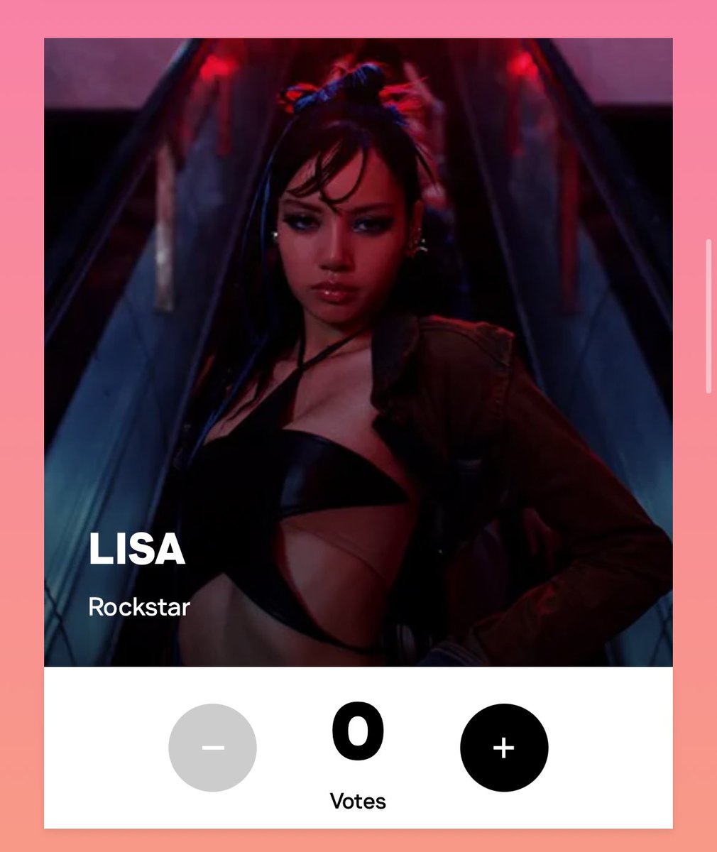 VMA voting has started! Vote LISA now! 

mtv.com/vma/vote

LISA FEAT ROSALÍA 
#LISAxNEWWOMAN