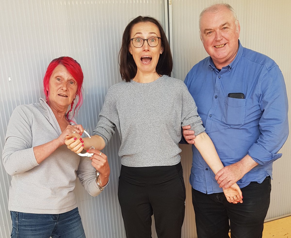 ActiveInquiry (@activeinquiry) on Twitter photo The Polis have finally caught up with our director <a href="/mslizstrange/">Liz Strange</a> - You're nicked!
Today at <a href="/ootbdrillhall/">Out of the Blue</a> we brought retired police officer Gerard McEwan (from Edinburgh Lothian and Borders Police Hostirical Society) in for questioning. Absolutely loved hearing his many stories. The Polis have finally caught up with our director <a href="/mslizstrange/">Liz Strange</a> - You're nicked!
Today at <a href="/ootbdrillhall/">Out of the Blue</a> we brought retired police officer Gerard McEwan (from Edinburgh Lothian and Borders Police Hostirical Society) in for questioning. Absolutely loved hearing his many stories.