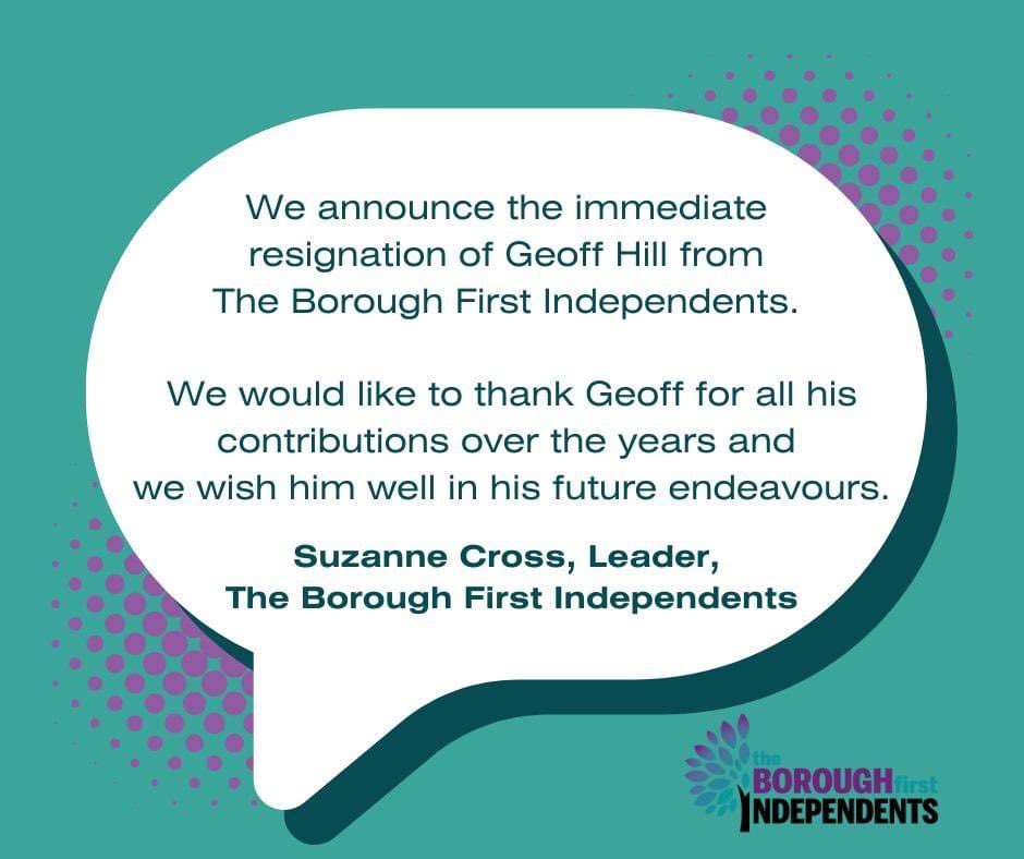 Announcement from the Borough First Independents