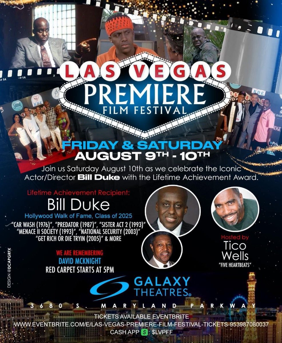 RealBillDuke's tweet photo. Congratulations to Bill for another well-deserved accolade. "It's an embarrassment of riches at this point in my life and career. I'm deeply honored and appreciative" - Bill Duke
#LasVegasPremiereFilmFestival #realbillduke @HeidiBFuller @syds180turn #Legacy #THENEXTACT https://t.co/rhH2kOuafQ