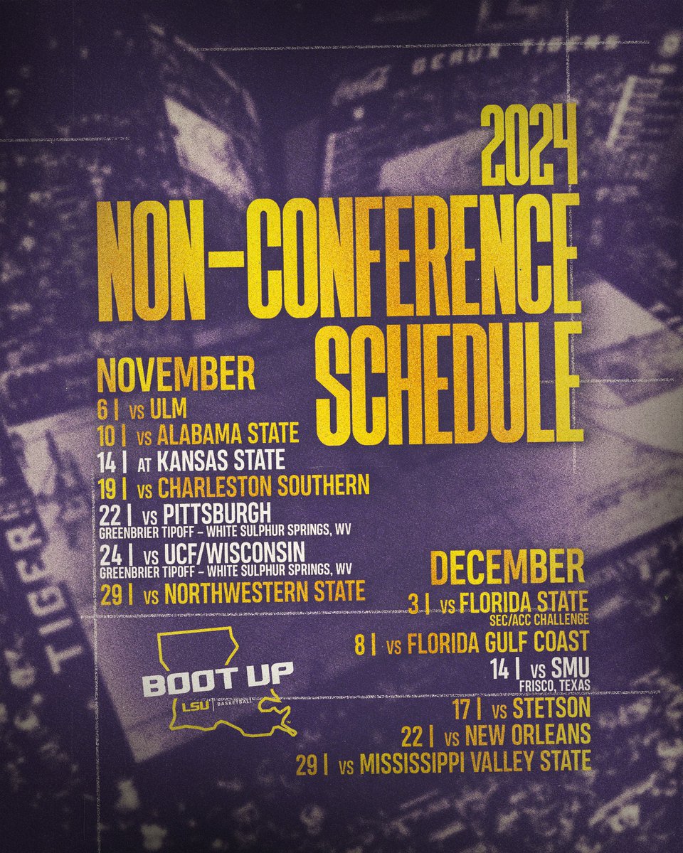 LSUBasketball's tweet photo. Almost Basketball Season ⏳

🔗 https://t.co/y3kyRabdk4 |#BootUp https://t.co/s8gj7i0ndK