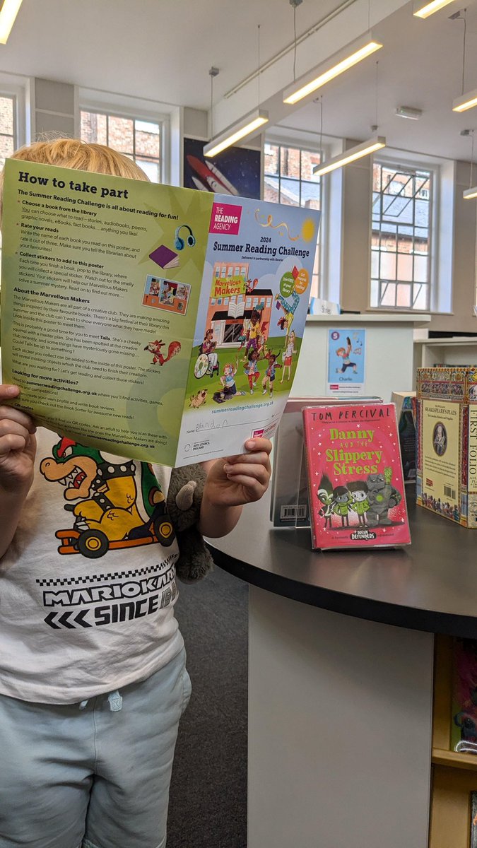 ApRoPrimary's tweet photo. Brandon in year 1 has signed up for the #SummerReadingChallenge at the local library. Have you signed up yet? 📗#RoebuckReads https://t.co/SlRqNwU5ZT