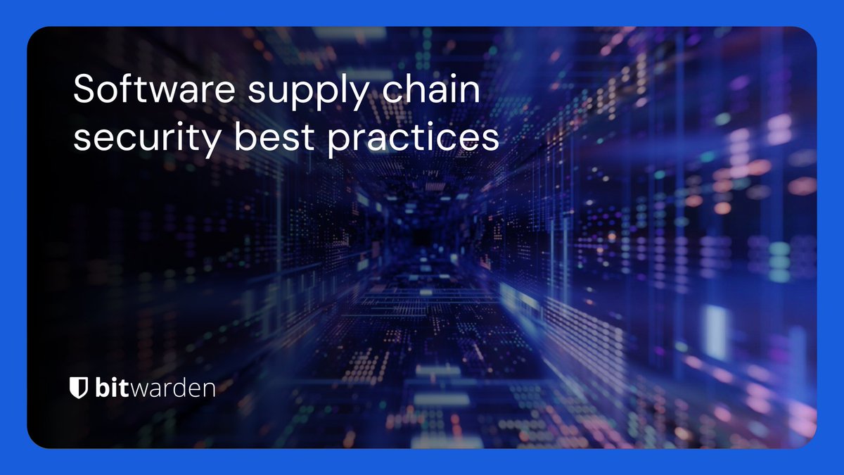 Secure your software supply chain with a comprehensive development #security strategy. Explore best practices for DevOps teams in this blog: btwrdn.com/4ddxIvj