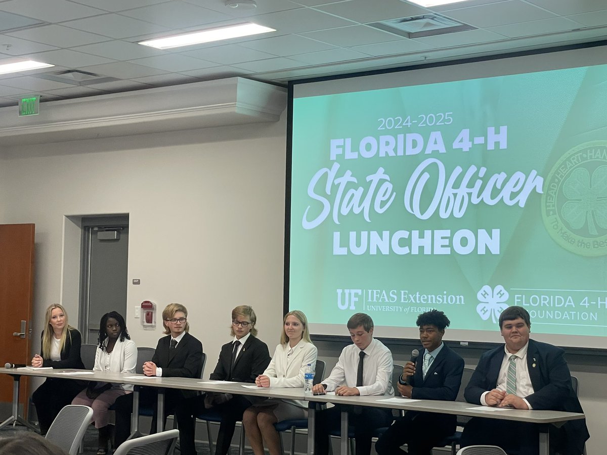 After an amazing #FL4HU, our 2024-2025 #Florida4H State Council Officers  are ready to lead, inspire, and make a positive impact throughout the upcoming year. Stay tuned for exciting initiatives and opportunities!