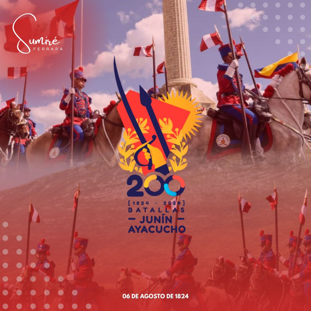 Se cumplen 200 años de la Batalla de Junín. Hazaña comandada por nuestro Libertador Simón Bolívar, quien liberó para siempre del yugo español las tierras del Perú...

Hoy exaltamos el sacrificio y las muestras de hermandad de nuestros héroes de la Patria.

#06Agosto