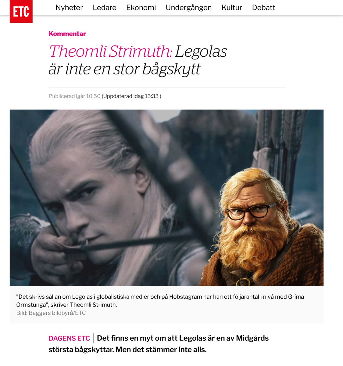 ETC har helt rätt i att alviska män är överskattade.