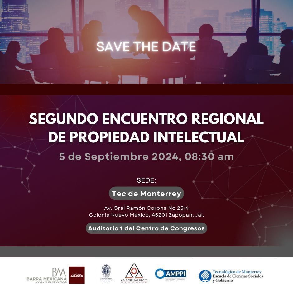 Será un gusto verles.

<a href="/ANADEJAL/">ANADE JALISCO</a> <a href="/AMPPI_AC/">AMPPI AC</a> <a href="/BMA_Jalisco/">Barra Mexicana Colegio de Abogados, Jalisco</a> <a href="/incamoccidente/">Capítulo Occidente INCAM, A.C.</a> <a href="/TECcampusGDL/">TEC Campus Guadalajara</a>