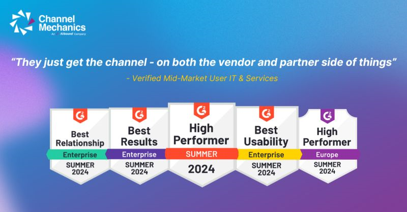 We are thrilled about our success in our G2 Badges! The reviews from our customers show our dedication to success at Allbound &amp; Channel Mechanics.
A huge thank you to our fantastic customers for making this achievement a reality.
Reach out today!
#1PRM #G2Summer2024