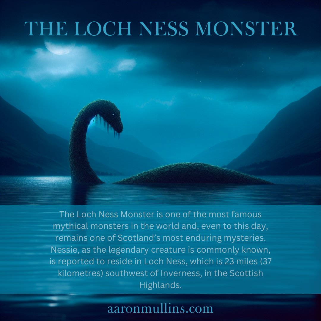 Hear about my own search for The Loch Ness Monster in my book 😊

amazon.com/Scottish-Legen…

Scottish Legends: 55 Mythical Monsters
By Aaron Mullins
Available from Amazon

#lochness #lochnessmonster #scottishhighlands #Scottish