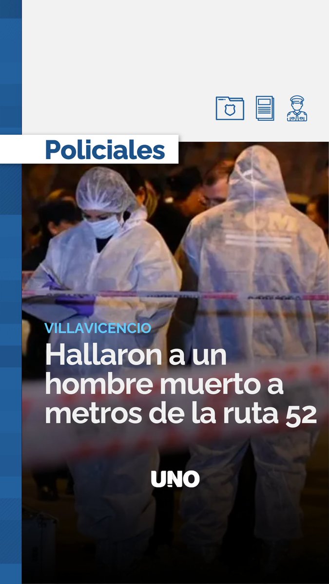 diariouno's tweet photo. ⭕UN PUESTERO DE LA ZONA FUE QUIEN VIO EL CUERPO
Un amplio #operativo se montó en el lugar y las #pesquisas #hallaron un arma de fuego a pocos #centímetros del cadáver. Investigan qué pasó mientras trabajan para identificarlo. https://t.co/m1ZpNCzZmG