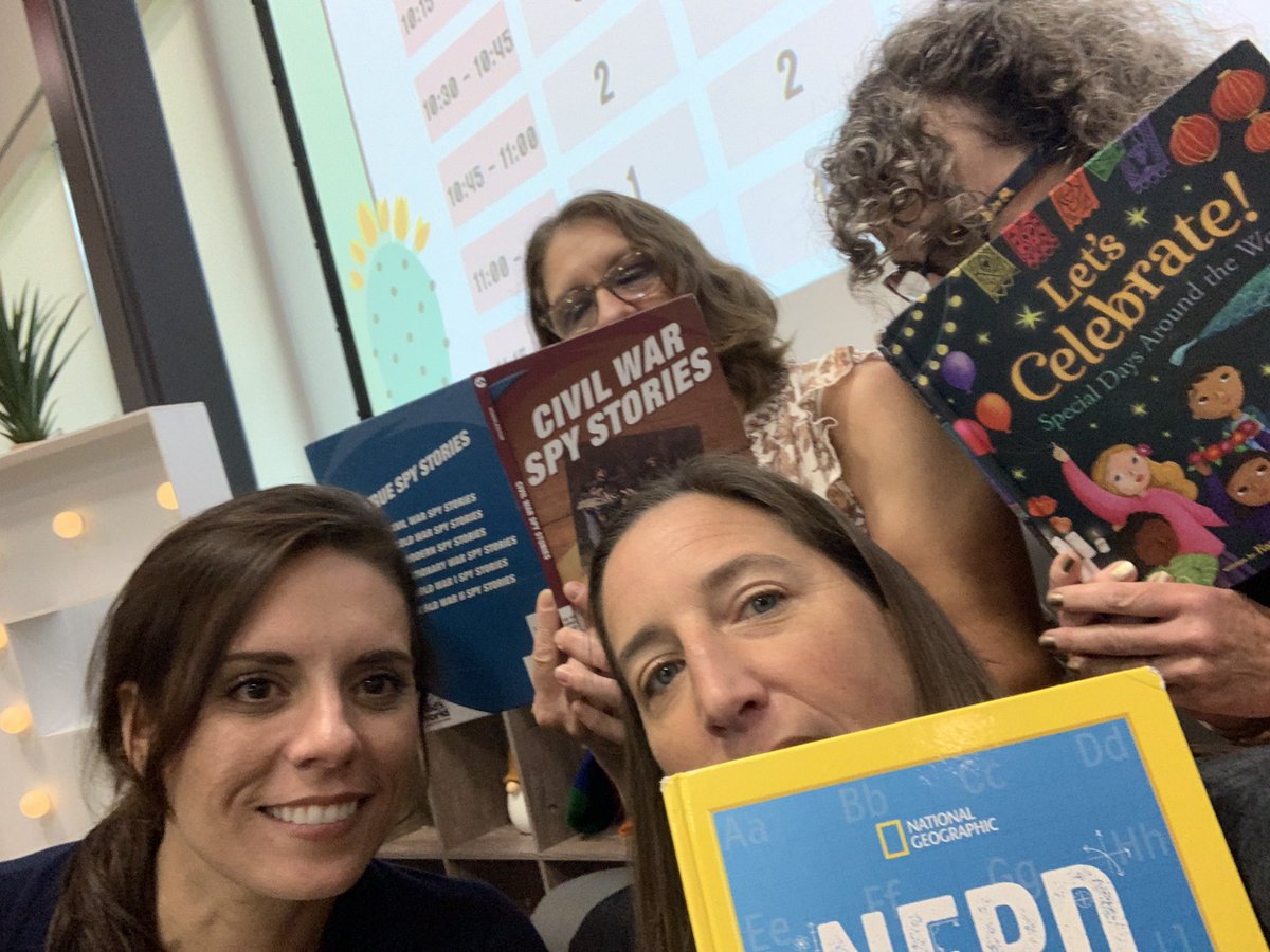 kgomezfuller's tweet photo. FES Amazing Race! Reading or “reading” books in the library. Who’s really reading here? #5thgraderocks #FESAmazingRace @FullerElemAISD https://t.co/xMoIhkFirP