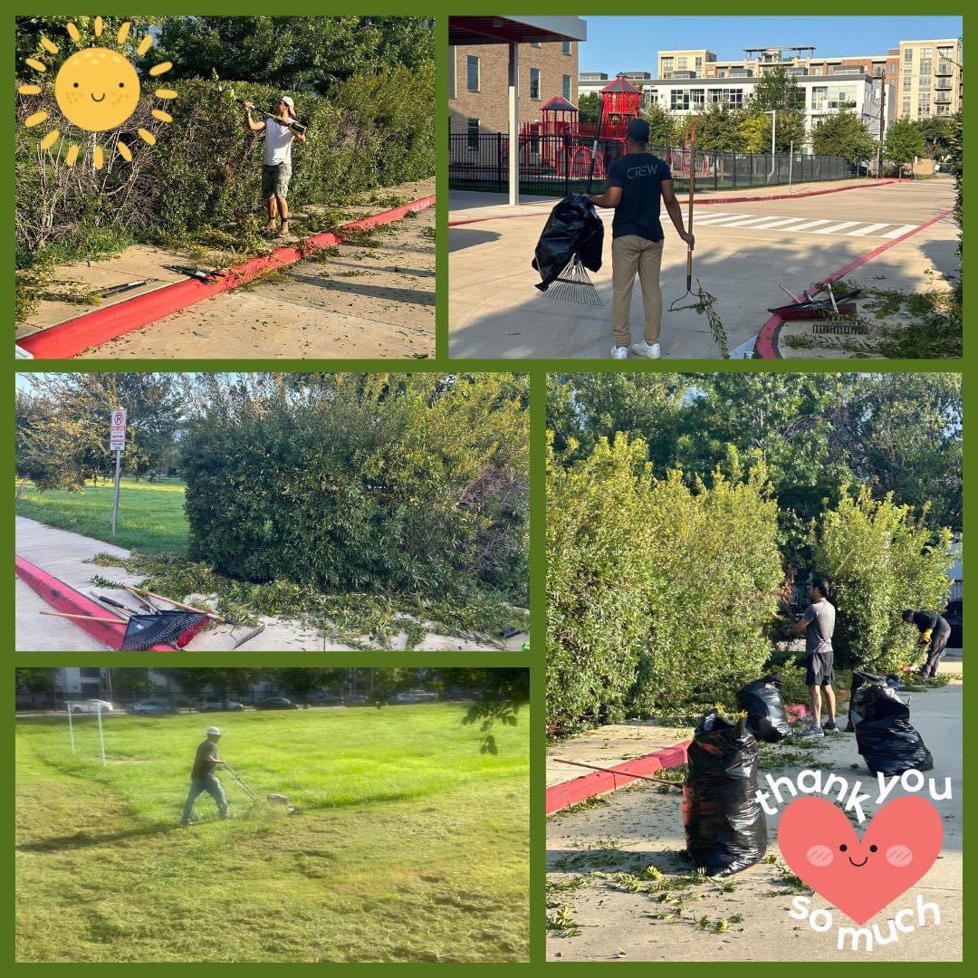 A huge thank you to our amazing parent volunteers who worked making our campus shine for students' return. ¡Un enorme agradecimiento a nuestros increíbles padres voluntarios que trabajaron arduamente para hacer que nuestro campus brillara para el regreso de nuestros estudiantes!