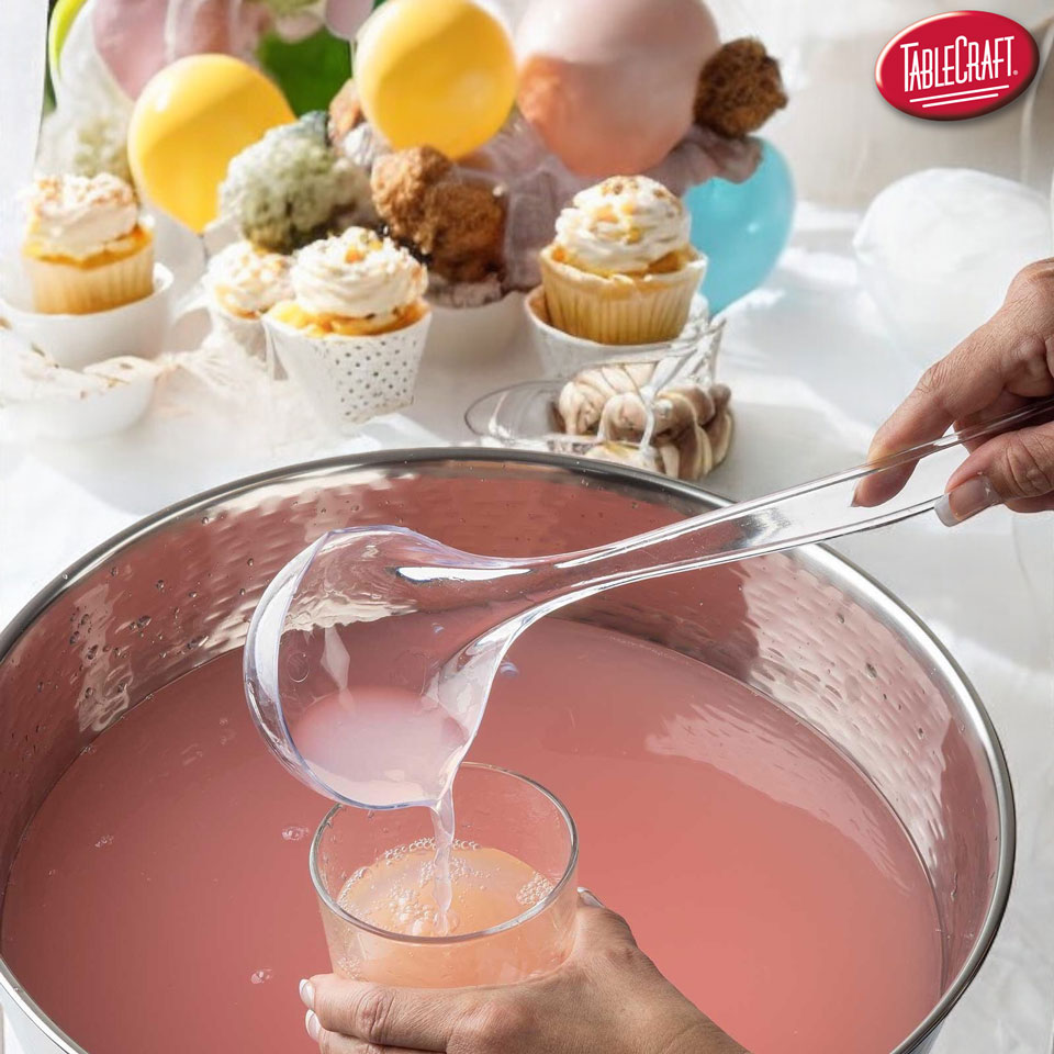 tablecraft_fs's tweet image. Pour on style with our 12&quot; Punch Ladle (11445)! Perfect for weddings, graduations, or lunch buffets, this durable, crystal-clear polystyrene ladle is built to impress. 🍹✨
More: ow.ly/BnUa50SPvJn
#punchladle #partypunch