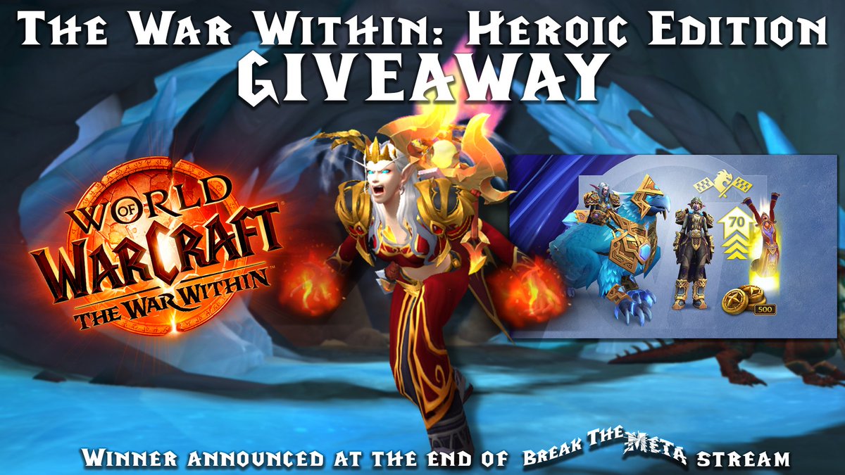 archmagesar's tweet photo. ✨TWW Giveaway✨

I am giving away one The War Within: Heroic Edition. 

To enter:
✅ Follow
❤️ Like
🔁 Retweet
🗣️ Reply with your favourite character

🇪🇺 EU only

Giveaway will be drawn live on-stream Saturday August 10th.