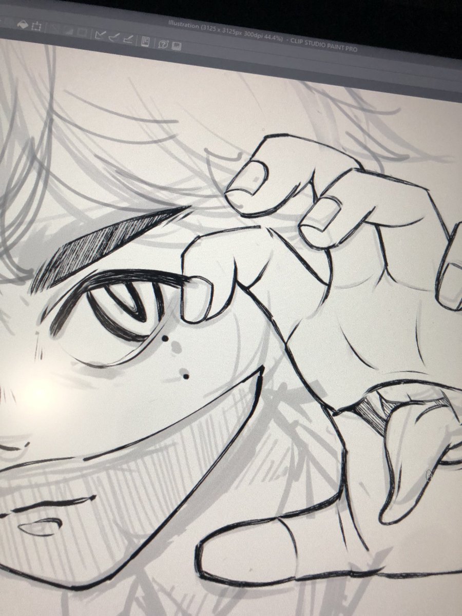 MicroRances's tweet photo. Trying out new brushes in csp. Left is how I usually do outlines, right are new ones. https://t.co/1qRQAW9GXu
