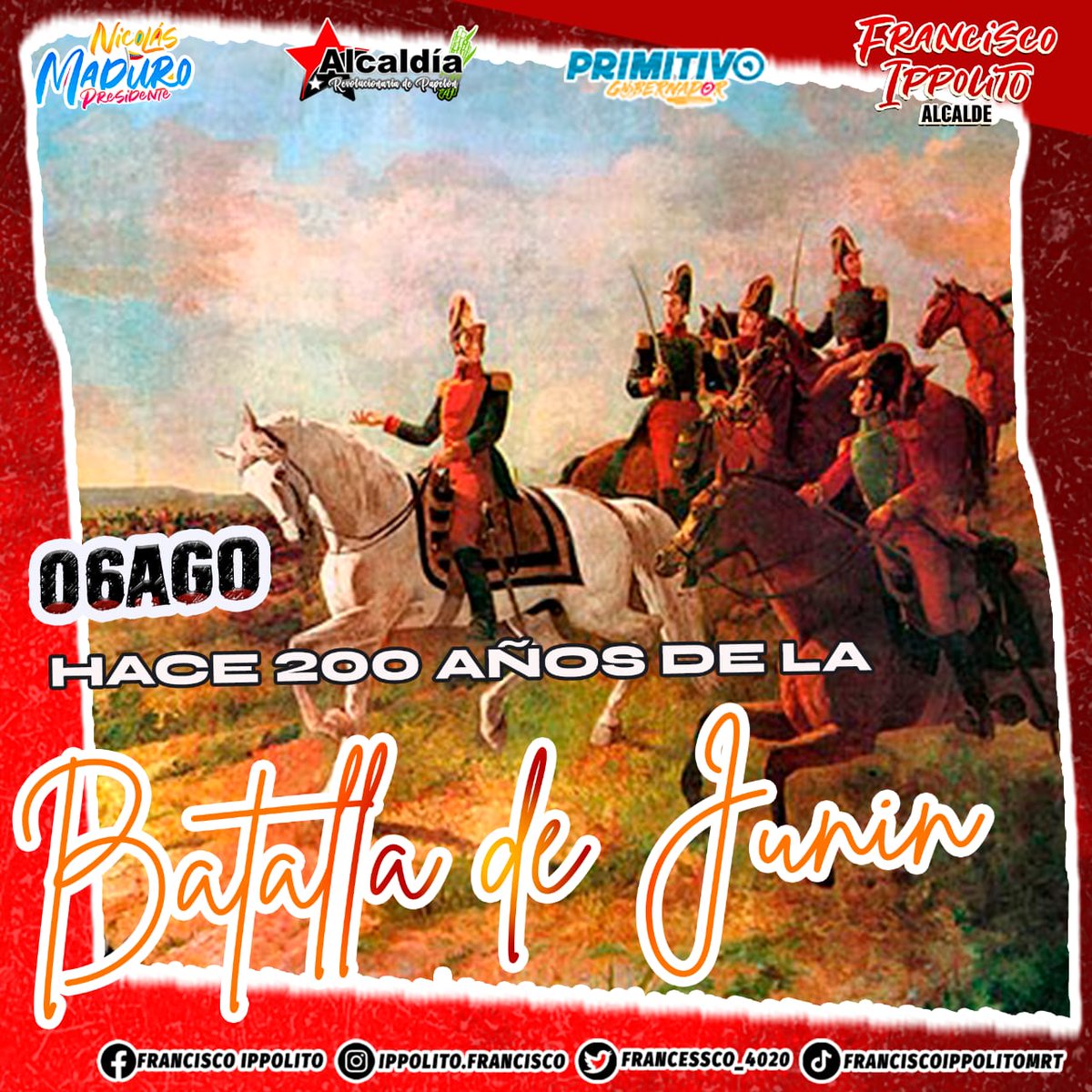 La Batalla de Junín se ubica en el año 1824, específicamente el día 6 de agosto, en lo que se conoció como la Pampa de Junín, Perú. Esta llevó a una de las luchas más grandes que se libraron en territorio latinoamericano "La Batalla de Ayacucho".
#PapelónRenace