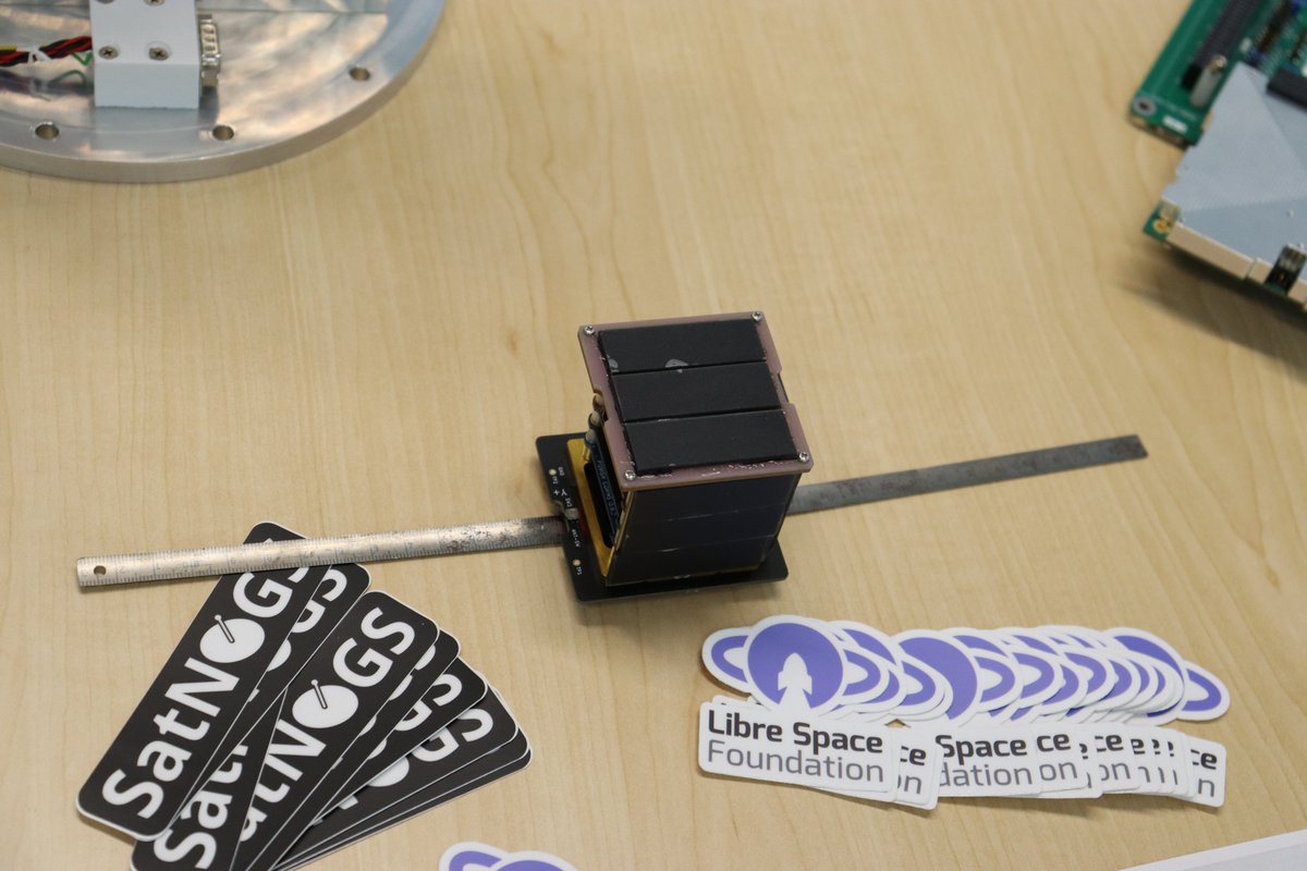 LibreSpace_Fnd's tweet photo. 📌The #PICOBUS deployer, #QUBIK #PocketQube, #SIDLOC, SatNOGS-COMMS and, of course, @SatNOGS  are some of the projects that we will be showcasing at the @SmallSat today!
Join us!
(room LSB202, Life Sciences Building)
https://t.co/rxxmk8o6PE https://t.co/EZ6pznxUsv