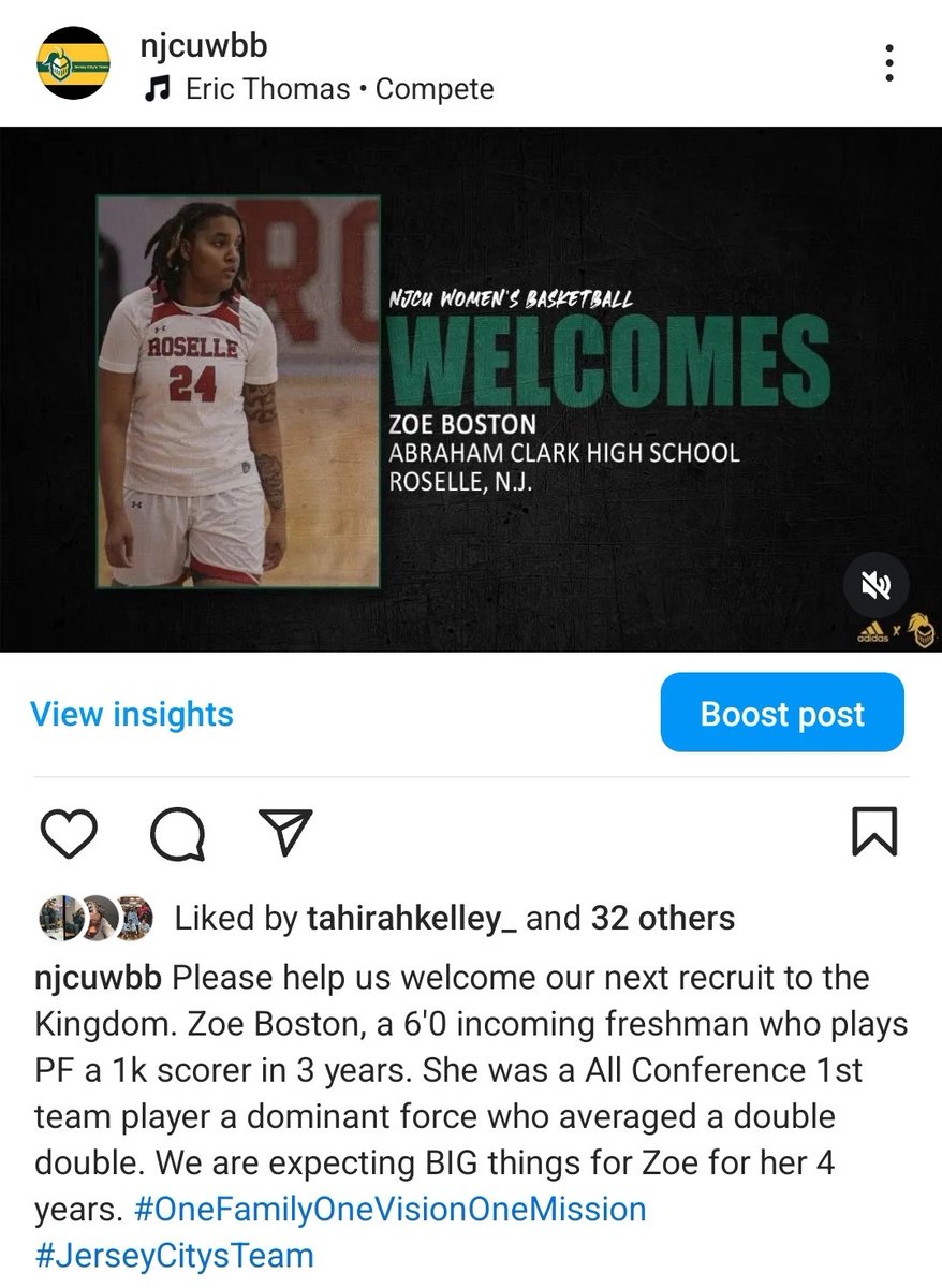 DevaneyCoach's tweet image. Welcome to the family Zoe!! Going to be fun working with you to see you reach your full potential. #OneFamilyOneVisionOneMission #JerseyCitysTeam