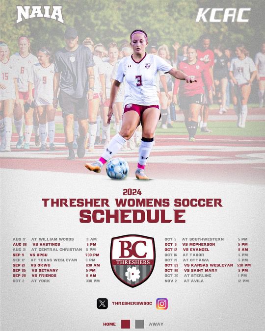 Back officially on X! <a href="/ThreshersSports/">Bethel Threshers ⚙</a> 

2024 Official Season Schedule 👊

Roll On Threshers! ⚙⚙️#BCWS