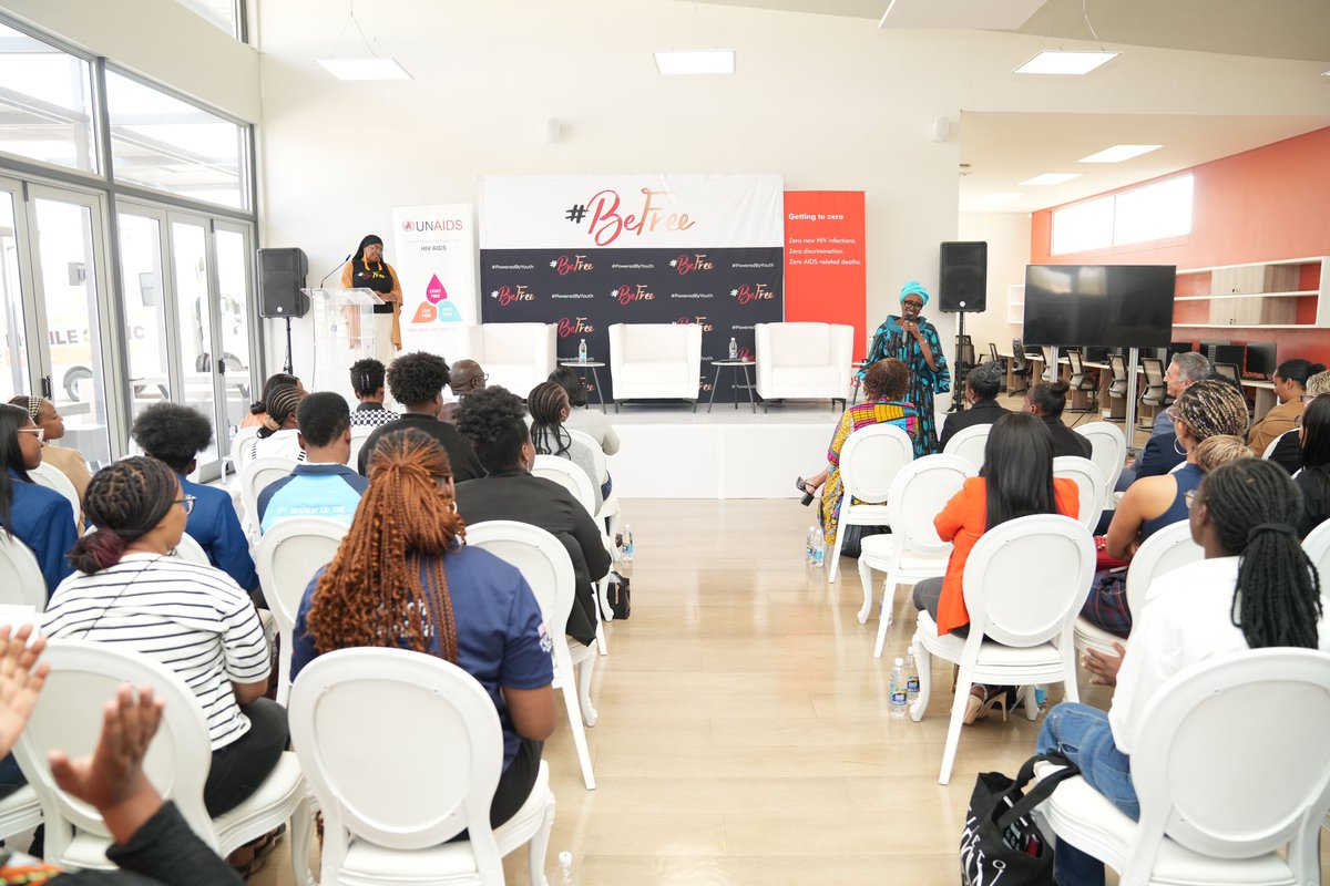 BeFreeYouth's tweet photo. Winnie Banyima, UNAIDS Executive Director, encouraged young people to assess their risks to identify their needs &amp; find the relevant interventions. 

“A lot of people are missing the opportunity to stay free from HIV because they don’t assess their risks," she said. 
#BeFree 🚀 https://t.co/S5ihYwSOeY