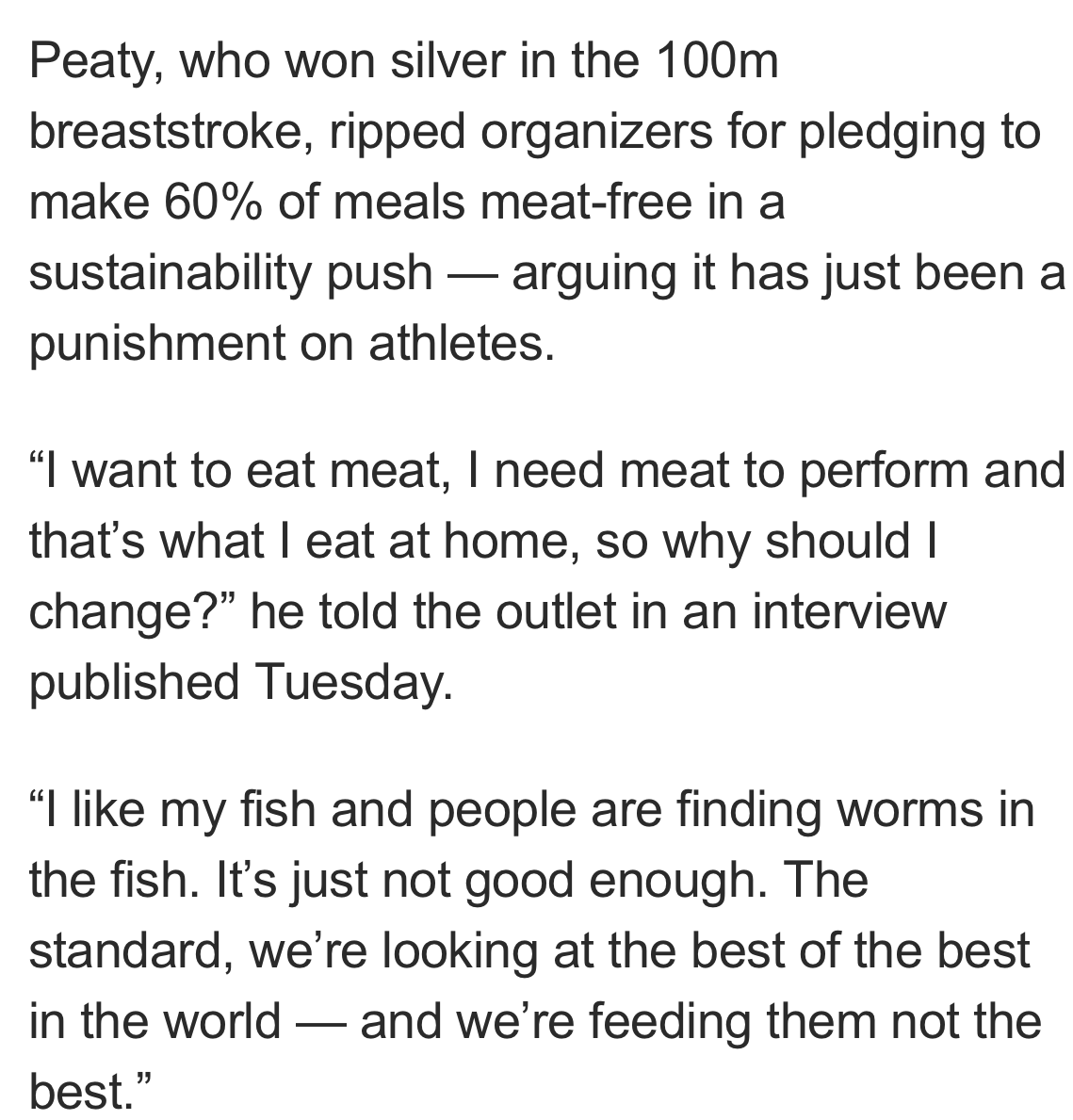 SBakerMD's tweet photo. "I want to eat meat, I need meat to perform..." https://t.co/Eur3NqSTpY