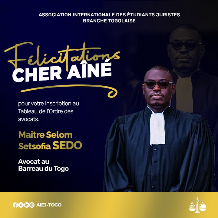 aiej_togo's tweet photo. 𝐄𝐧𝐜𝐨𝐫𝐞 𝐮𝐧𝐞 𝐟𝐨𝐢𝐬, 𝐟é𝐥𝐢𝐜𝐢𝐭𝐚𝐭𝐢𝐨𝐧𝐬 𝐞𝐭 𝐜𝐨𝐧𝐭𝐢𝐧𝐮𝐞𝐳 𝐩𝐚𝐫 𝐛𝐫𝐢𝐥𝐥𝐞𝐫 !

#𝐀𝐈𝐄𝐉𝐓𝐎𝐆𝐎 #𝐅𝐢𝐞𝐫𝐭é #𝐑é𝐮𝐬𝐬𝐢𝐭𝐞 #𝐀𝐯𝐨𝐜𝐚𝐭𝐬𝐃𝐮𝐓𝐨𝐠𝐨 https://t.co/YnBWBkiOj4