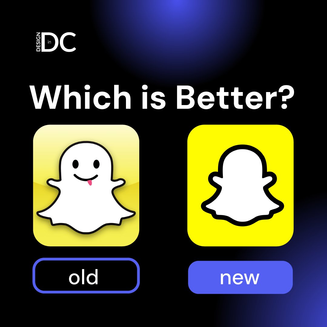 DesignInDC's tweet photo. Which Snapchat logo do you prefer? 🕵️♂️👻 The classic ghost we all remember, simple and fun, or the new logo with a sleeker, modern twist and bold lines? Drop a comment below and let us know which one gets your vote!
#Snapchat #LogoEvolution #DesignInDC https://t.co/Bz7UveXZnO