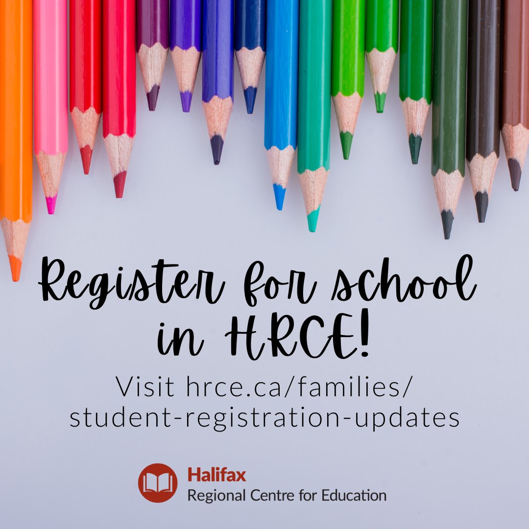 New to our community? Register for school today at hrce.ca/families/stude… - The first day for students is September 5!