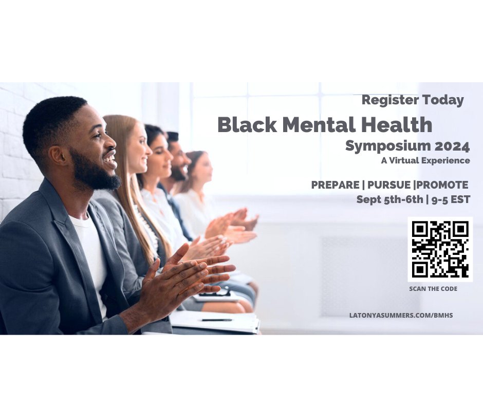 BlackSymposium's tweet photo. 🔥 Don't miss out on #BMHS24 – the ultimate virtual event of the year! Join us for 50 incredible speakers, endless exhibitors, epic keynotes, 12 CE credits, and non-stop fun. Registration is live now at https://t.co/zXgc3nAA1V. Get in on the action! #BMHS24 🎉 https://t.co/Ax5AUp8gNH