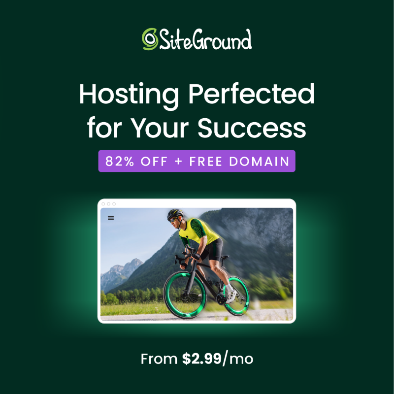 SiteGround's tweet photo. • Whether you're running a hobby blog or a large eCommerce site, SiteGround has the perfect hosting plan for you. 
• Unleash the potential of AI for your website hosting - speed, reliability, and smart tech combined for your online success.